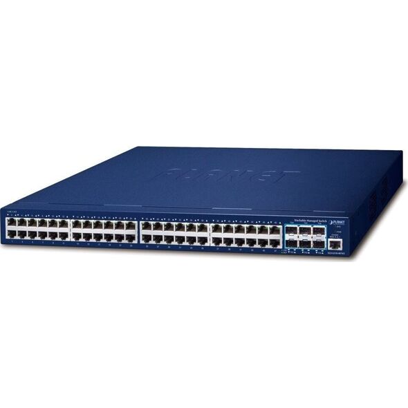 Switch Planet PLANET SGS-6310-48T6X łącza sieciowe Zarządzany L3 Gigabit Ethernet (10/100/1000) 1U Niebieski