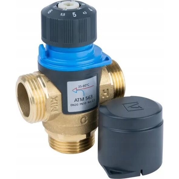Afriso Afriso zawór mieszający 3-drogowy obrotowy ARV 382 Vario ProClick, DN20, Rp3/4", Kvs 3,5-9 1338220