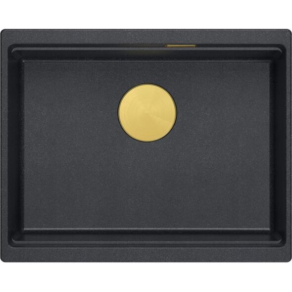 Zlewozmywak GraniteQ Zlewozmywak granitowy Logan 100 Czarny Metalik 13901310 5905505500824