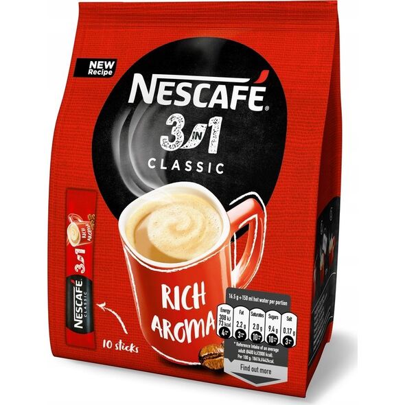 Nescafe Kawa NESCAFE 3in1, classic, torba, 170g
