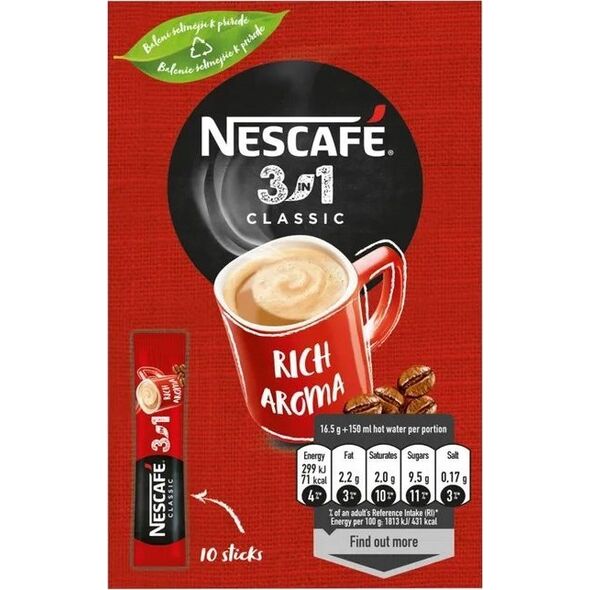 Nescafe Kawa NESCAFE 3in1, classic, torba, 170g
