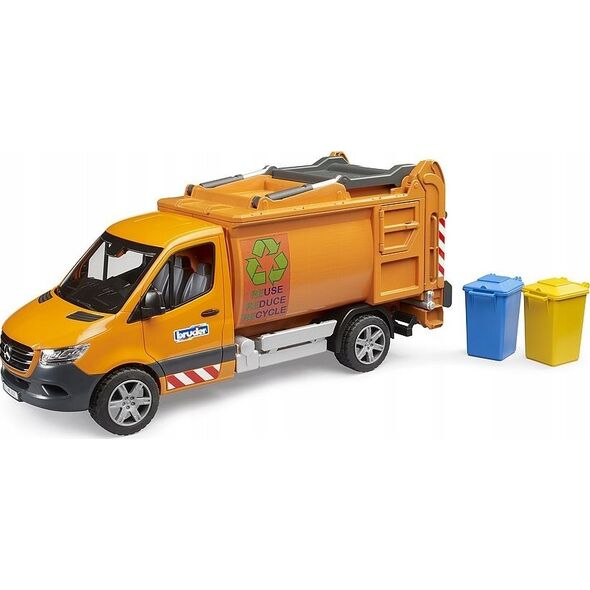 Bruder bruder MB Sprinter municipal garbage truck, model vehicle