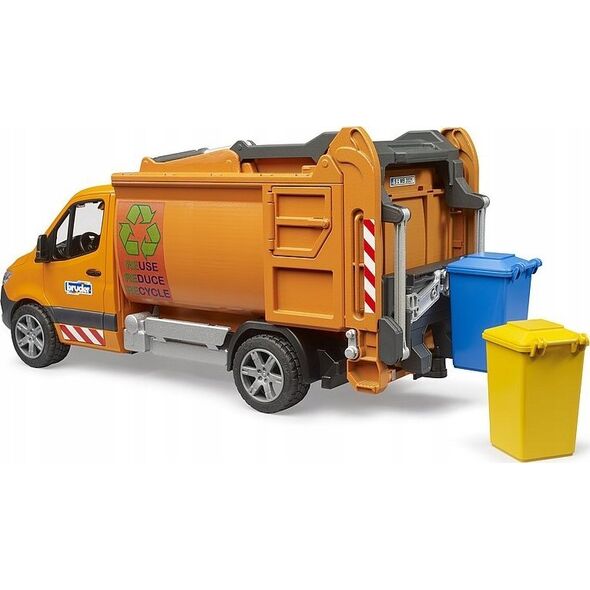 Bruder bruder MB Sprinter municipal garbage truck, model vehicle
