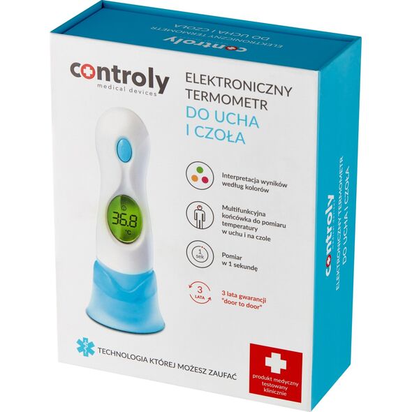 Controly 7323 TERMOMETR DO UCHA I CZOŁA IT-901