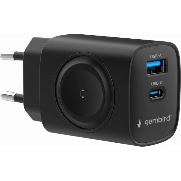 Ładowarka Gembird Gembird 2-in-1 20 W Apple Watch and Phone Fast Charger | TA-UC-PDQCW20-01-BK