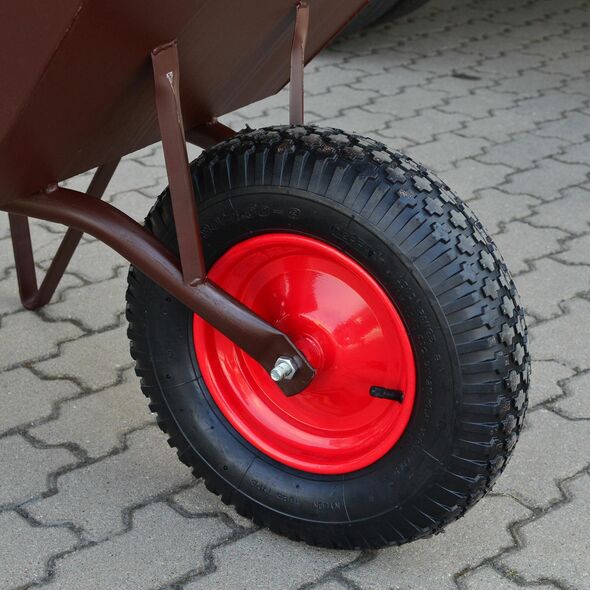 AWTools Taczka budowlana 110L/2,0mm brązowa