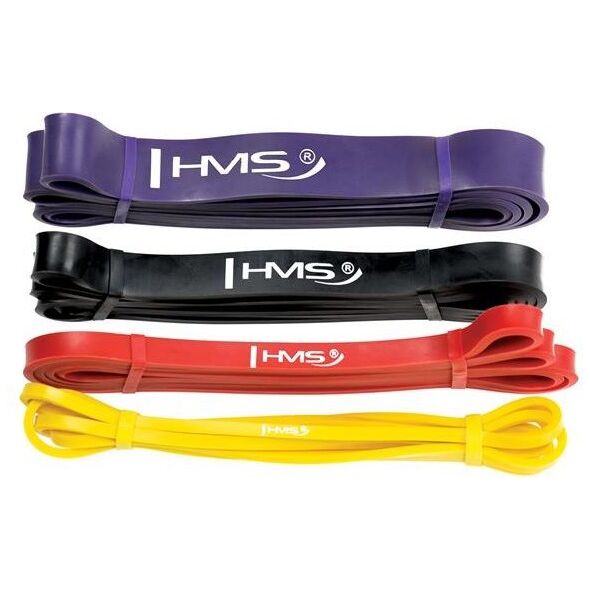 HMS Powerband GU05 różne poziomy oporu w zestawie wielokolorowy 4 szt.