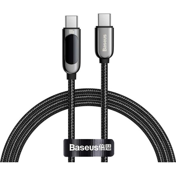 Kabel USB Baseus USB-C - USB-C 1 m Czarny (BSU2773BLK)