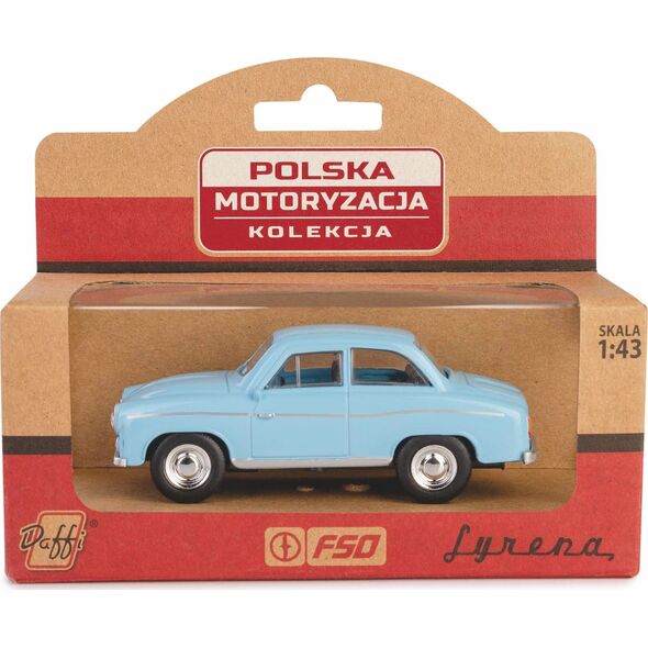 Daffi Pojazd PRL Syrena 104 - Niebieski