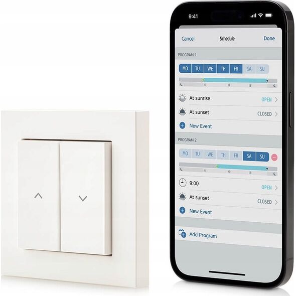 Eve Systems GmbH Eve Shutter Switch - inteligentny kontroler rolet okiennych (technologia Thread)