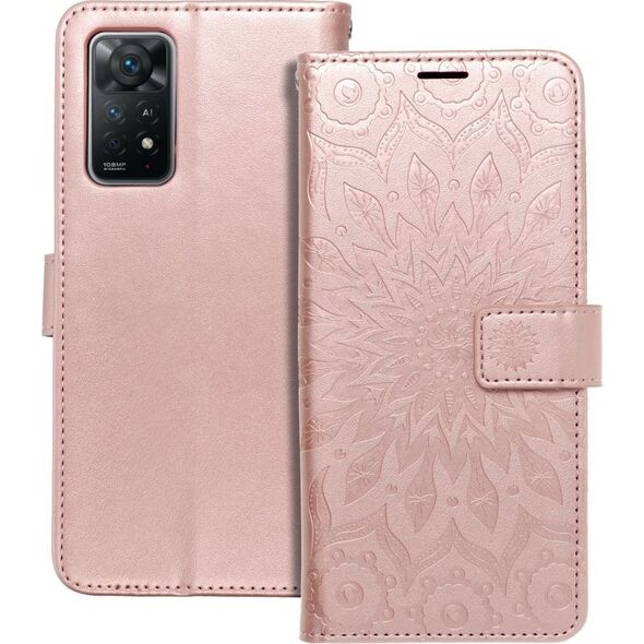 ForCell Kabura Forcell MEZZO Book do XIAOMI Redmi NOTE 11 PRO / 11 PRO 5G mandala złoty róż