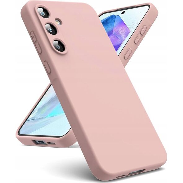 OEM Futerał SILICONE 2mm do SAMSUNG A55 5G pudrowy róż