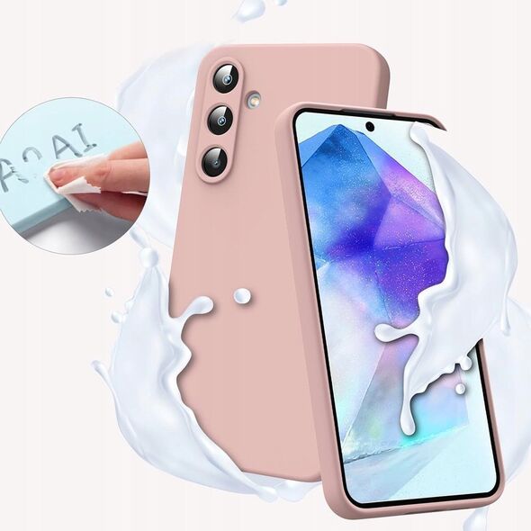 OEM Futerał SILICONE 2mm do SAMSUNG A55 5G pudrowy róż