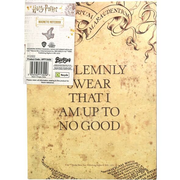 Harry Potter ThumbsUP! Notizbuch A5- Harry Potter - Karte d. Rumtreibers