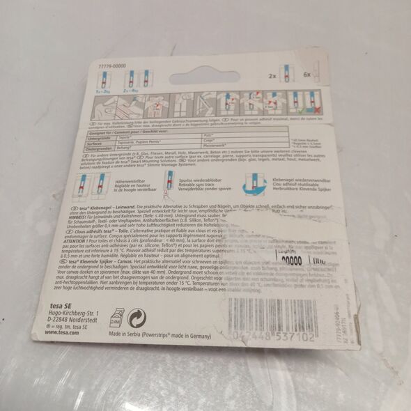 Tesa tesa  Klebenagel Leinwand für Tapeten &amp| Putz (2kg)