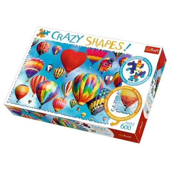 Trefl Puzzle 600 elementów Crazy Shapes - Kolorowe balony