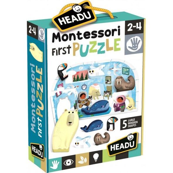 Headu Montessori Pierwsze puzzle Biegun