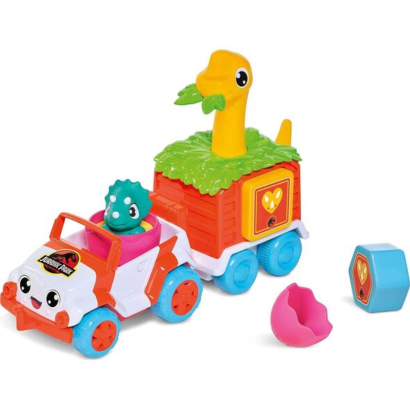 Tomy Toomies jeep z dino przyczepą Jurassic World TOMY