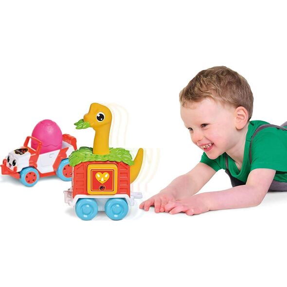 Tomy Toomies jeep z dino przyczepą Jurassic World TOMY