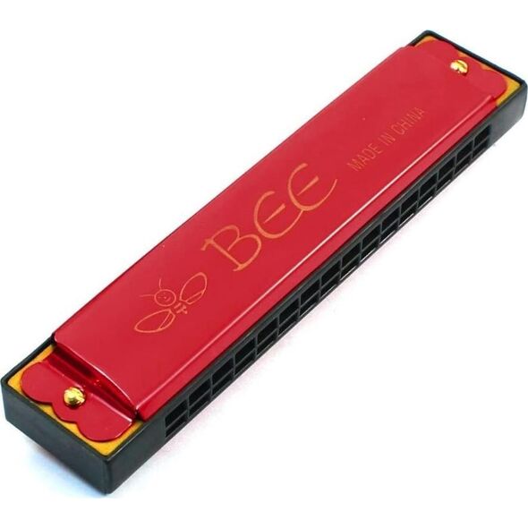 Harmonijka ustna 16 tonowa Bee Harmonica A7630 Czerwony