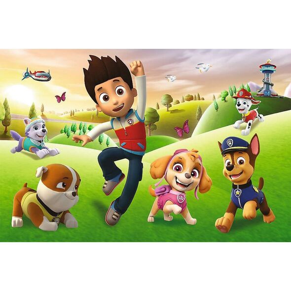 Trefl Puzzle 60 elementy Super Shape XXL Uśmiechnięte pieski Psi Patrol