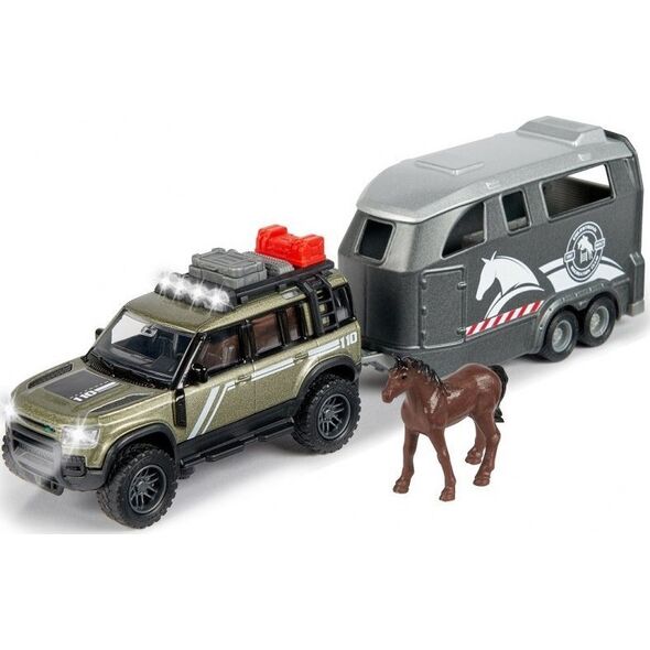 Majorette MAJORETTE Grand Land Rover Zestaw Dżokeja 25cm