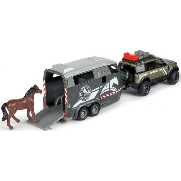 Majorette MAJORETTE Grand Land Rover Zestaw Dżokeja 25cm