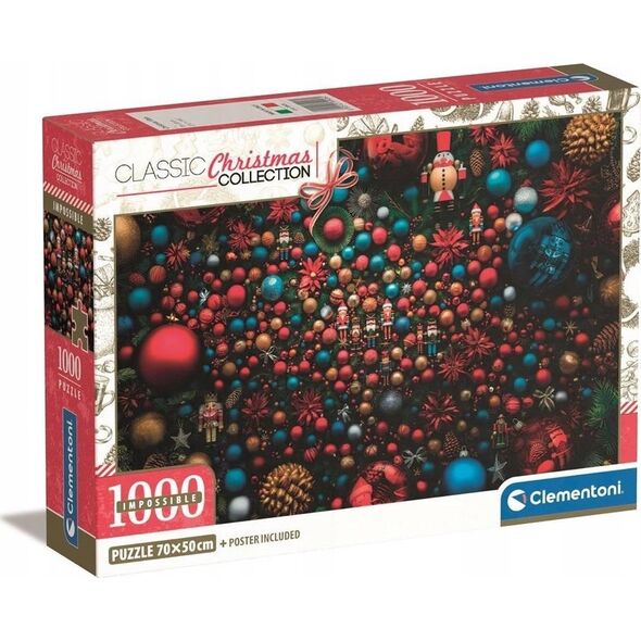 Clementoni CLE puzzle 1000 Impossible Christmas 39926