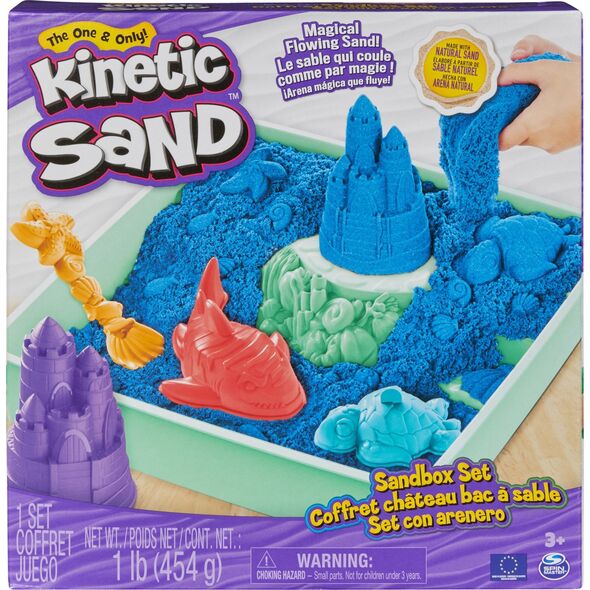 Spin Master Kinetic Sand Sandbox Set - Blue