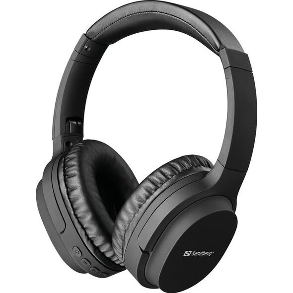 Słuchawki Synology Sandberg Play'n Go Bluetooth Headset Zestaw słuchawkowy Przewodowy i Bezprzewodowy Opaska na głowę Połączenia/muzyka Micro-USB Czarny