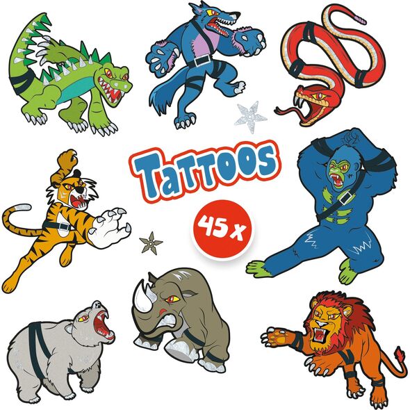 SES Creative SES Tatuaże dla dzieci Wojow. zwierząt 14287 42872