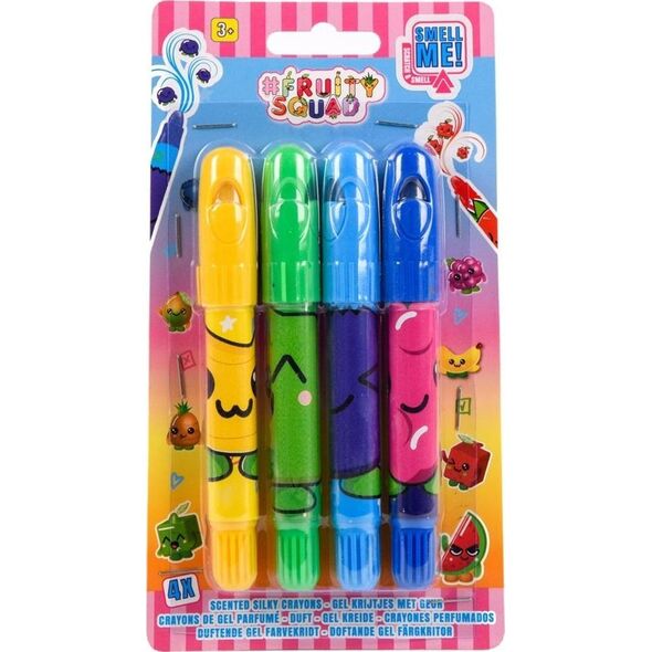 Create it! FRUITYSQUAD pachnące kredki żelowe 4szt FS60373