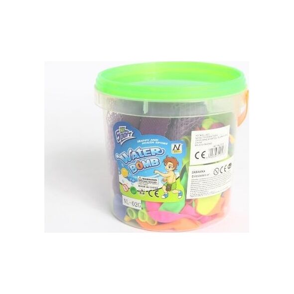 Balony wodne w wiaderku 12szt/opak NL-02G 05167