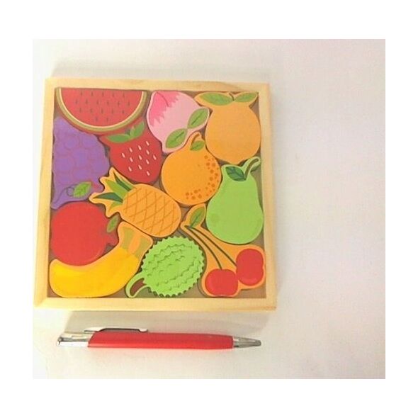 Viga Puzzle drewniane owoce/warzywa 221 06805