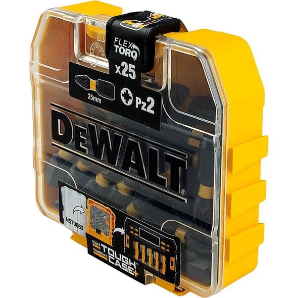 Dewalt zestaw bitów udarowych 1/4" PZ2 x 25mm Extreme Impact 25 sztuk opakowanie Tic-tac (DT70556T-QZ)