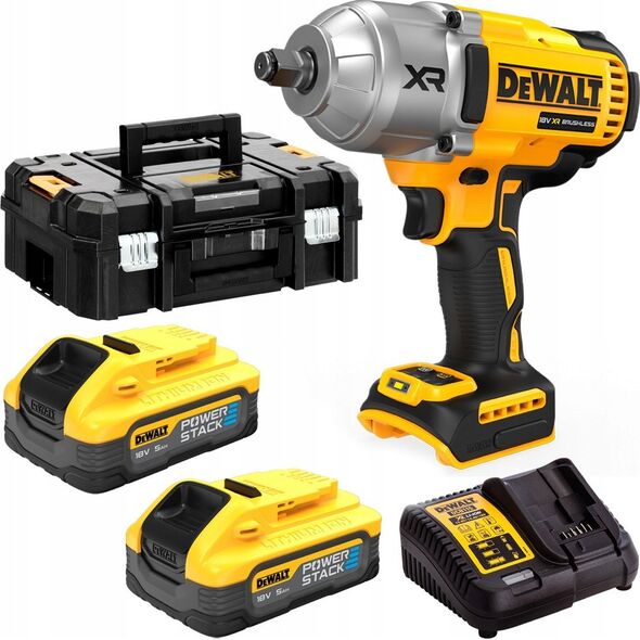 Dewalt DEWALT KLUCZ UDAROWY 1/2" 18V 1355Nm 2x5,0Ah POWERSTACK DCF900H2T