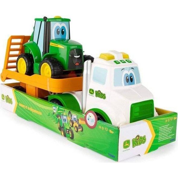 Tomy John Deere Laweta z traktorem