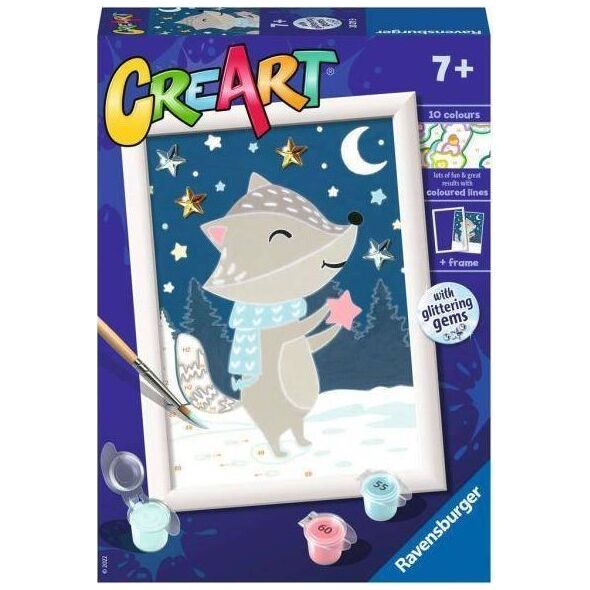 Ravensburger CreArt dla dzieci: Borsuk wśród gwiazd