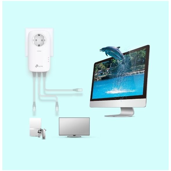Adapter powerline TP-Link TP-Link AV1300 - Gigabit Passthrough S