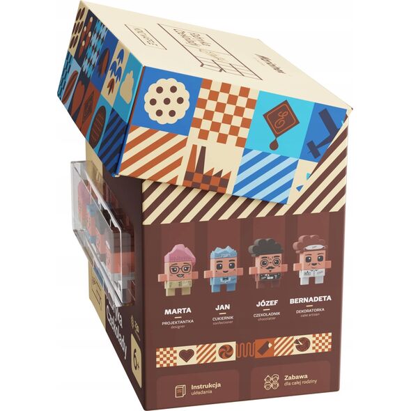 Marioinex Klocki Mini Waffle - Wadel Fabryka czekolady 230 elementów