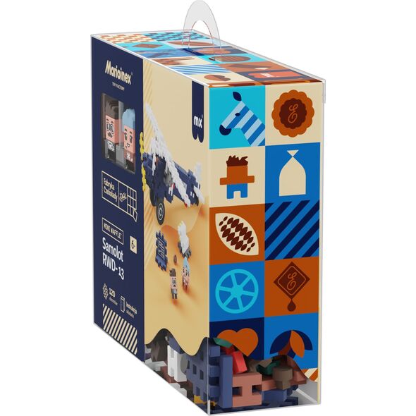 Marioinex Klocki Mini Waffle Wedel - Samolot RWD-13 120 elementów