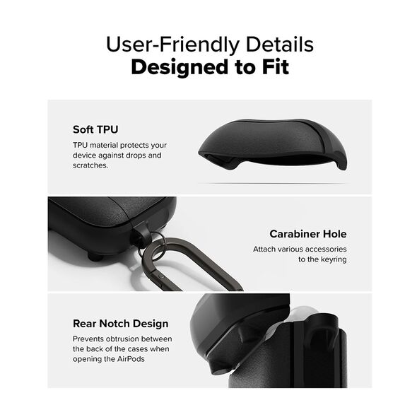 Ringke Case for AirPods 4 - Ringke Onyx Magnetic - Warm Gray 8800274964167 έως 12 άτοκες Δόσεις