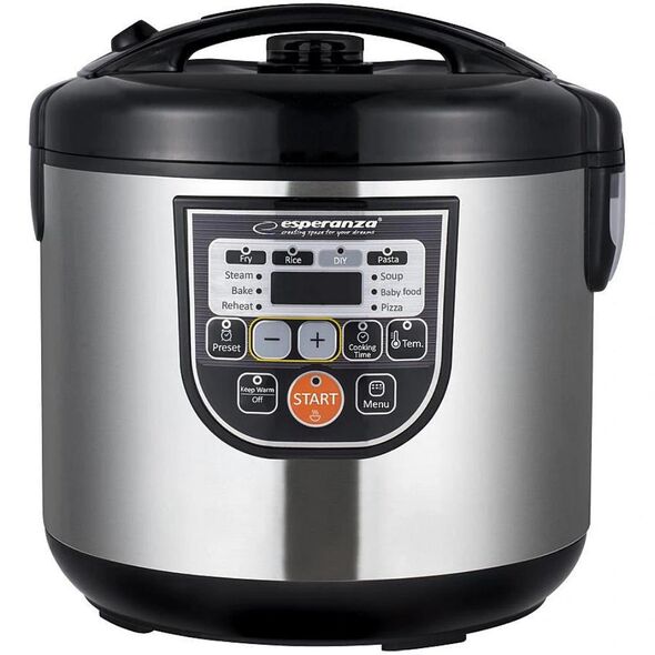 Esperanza Πολυμάγειρας 860W με Χωρητικότητα 5lt Ασημί (EKG011) (ESPEKG011) έως 12 άτοκες Δόσεις