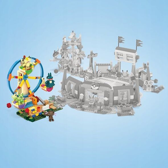 Mattel MEGA MEGA Pokémon Fun on the Ferris Wheel, Construction Toy