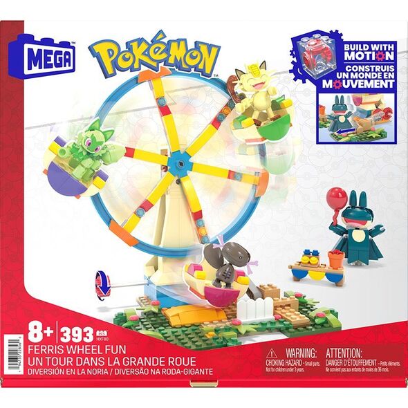 Mattel MEGA MEGA Pokémon Fun on the Ferris Wheel, Construction Toy
