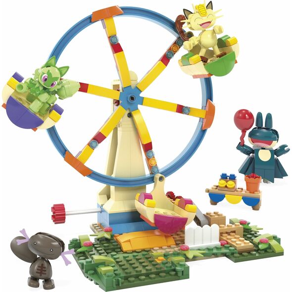 Mattel MEGA MEGA Pokémon Fun on the Ferris Wheel, Construction Toy