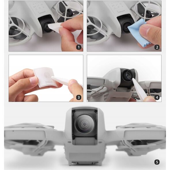 SunnyLife Zestaw Osłon 2x Szkło Osłona Ochrona Osłony na Obiektyw na do Drona DJI NEO / NE-BHM861