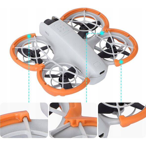 SunnyLife Osłona Ochrona Osłony Zabezpieczenie Śmigła Śmigieł Guma do Drona DJI NEO / NE-KC868
