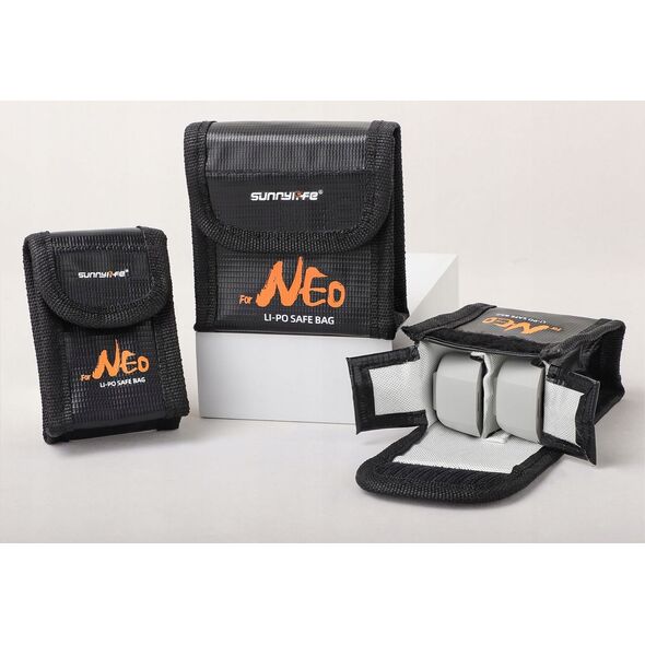 SunnyLife Futerał Etui Pokrowiec 3x AKUMULATOR BATERIA do Drona DJI NEO Ognioodporny / NE-DC850