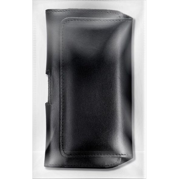 OEM Skórzana uniwersalna kabura pozioma do paska - ROYAL / czarny - Rozmiar M - do IPHONE 12 MINI / 13 MINI / SAMSUNG A40 / S8 / XIAOMI 12 / Redmi 5A 13089743 5903396200960